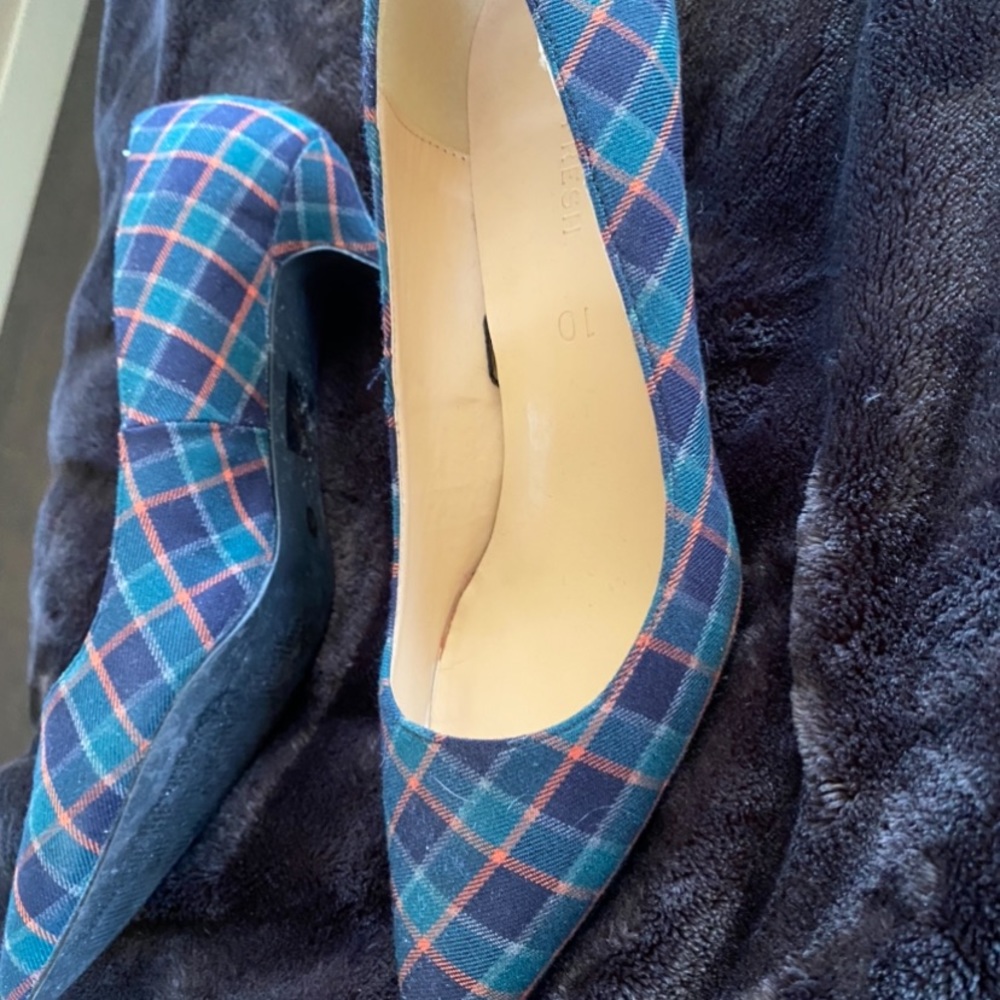 Pump ladies shoe Tartan size 10-9.5
